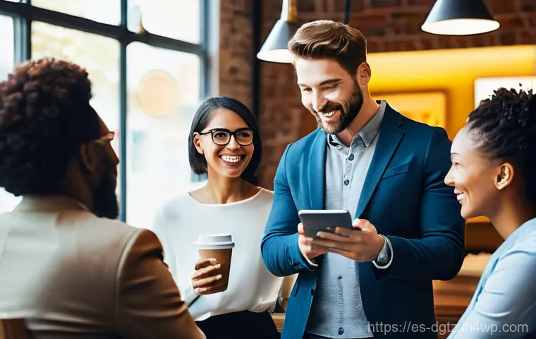 네트워킹을 위한 개인 브랜딩 전략 - **Prompt 1: The Digital Footprint Architect**
    "A vibrant, medium-shot image of a diverse young p...